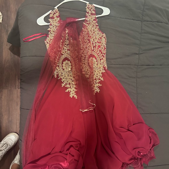 Quince Burgundy Dama Dress. Original price 80$ Listing price 60$ or best offer! - Picture 3 of 4